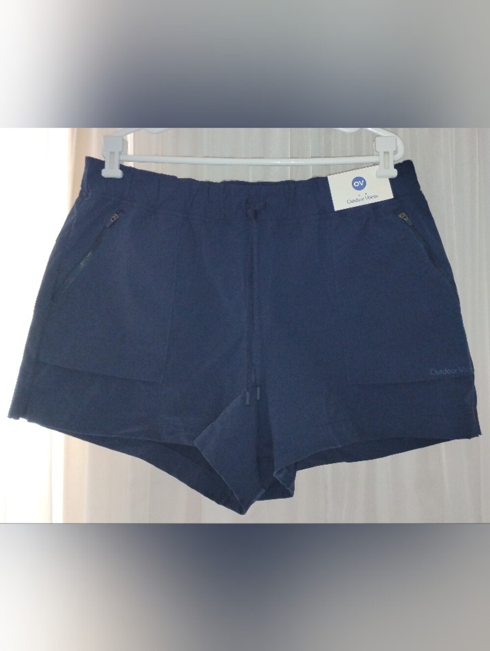 NWT Outdoor Voices Women's Blue Cove Navy RecTrek Shorts Size XXL gorpcore
